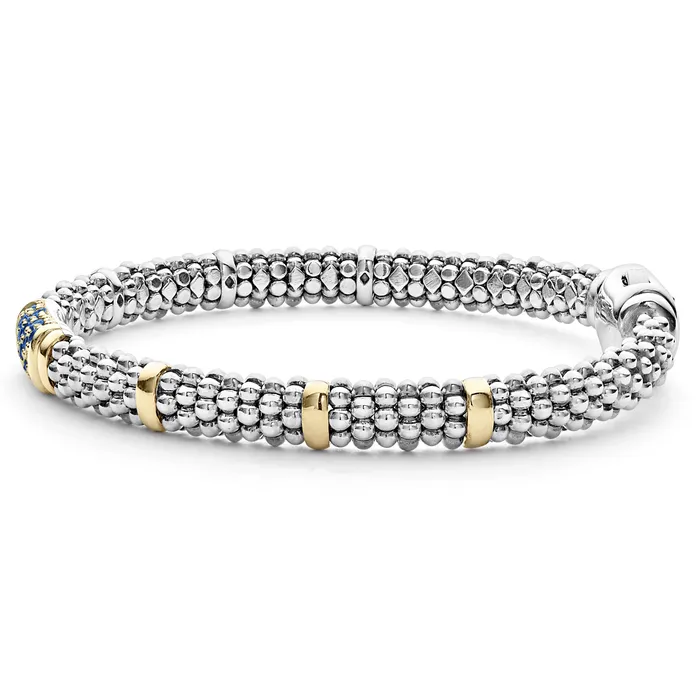 LAGOS Bracelets Signature Caviar Blue Sapphire Caviar Bracelet 6mm