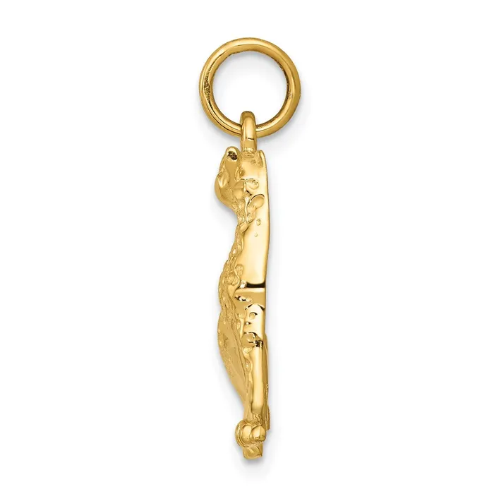 Goldia Charm Necklaces 14k Yellow Gold Cheetah Charm