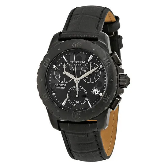 Original Certina DS First Chronograph Quartz Black Dial Ladies Watch C53870844661 JMS always Watches Original Certina DS First Chronograph Quartz Black Dial Ladies Watch C53870844661 JMS always Watches