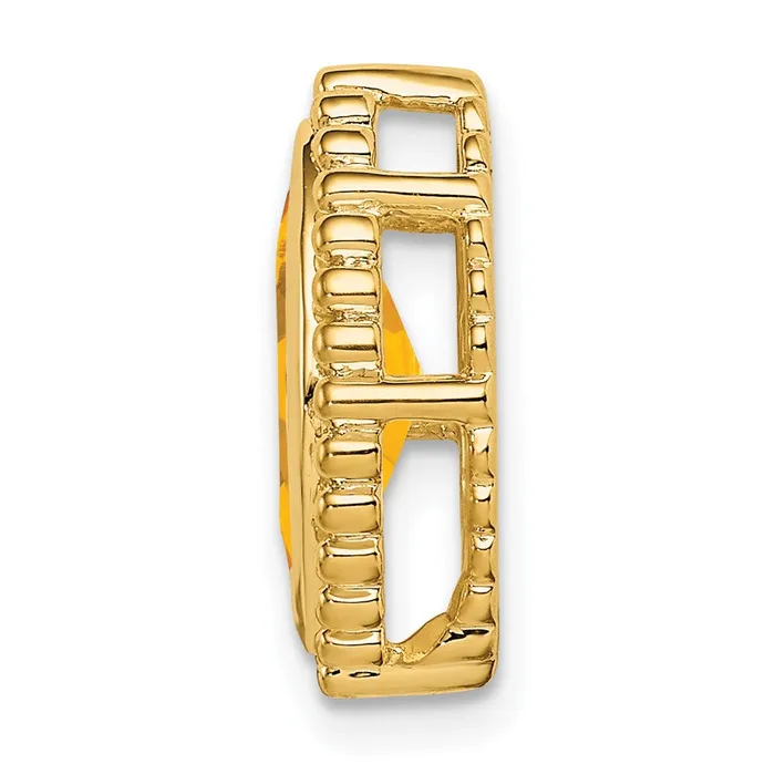 PreStyled Sets Goldia 14K Yellow Gold Marquise Citrine Chain Slide