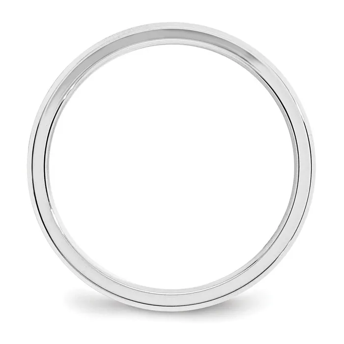 Solid 14K White Gold 3mm Bevel Edge Comfort Fit MensWomens Wedding Band Ring Size 9 Goldia Rings Solid 14K White Gold 3mm Bevel Edge Comfort Fit MensWomens Wedding Band Ring Size 9 Goldia Rings