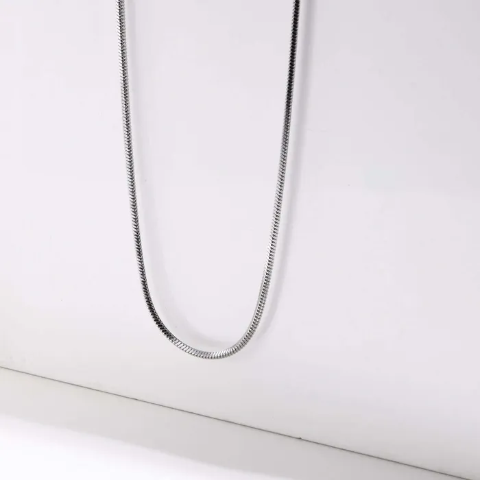 18K Gold Plated Notarnish Medical Grade Titanium Collarbone Snake Multi Layer Chain Necklace Trendolla Jewelry Necklaces