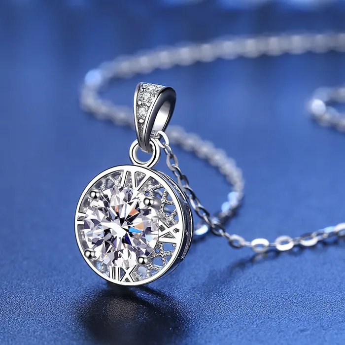 Love Nest Moissanite Pendant Necklace Trendolla Jewelry Necklaces