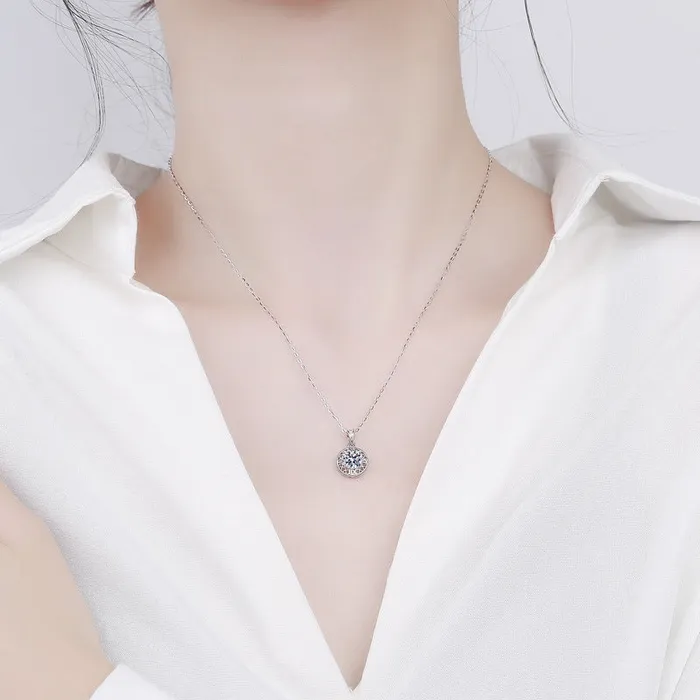 Love Nest Moissanite Pendant Necklace Trendolla Jewelry Necklaces