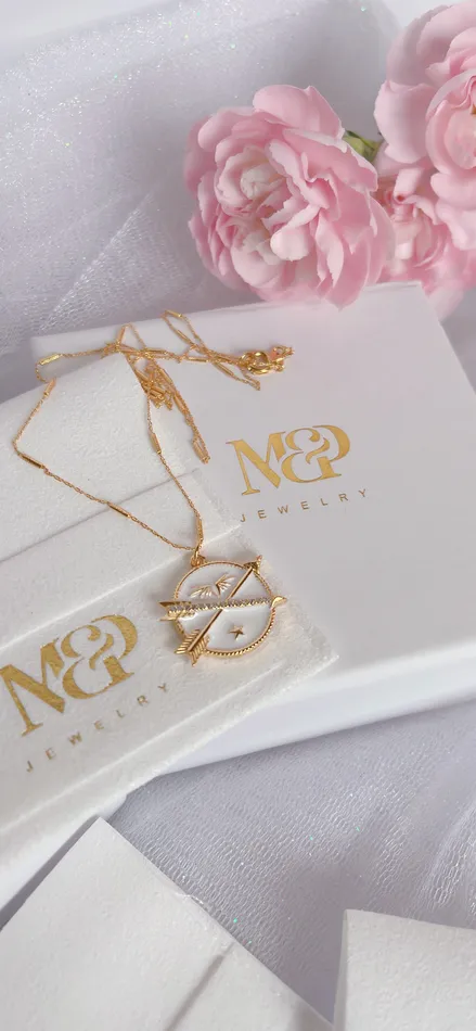 White Arrows Necklace MP Jewelry Necklaces
