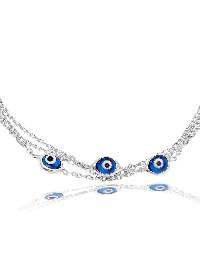 Curio Cottage Bracelets Mystic 925Plated Silver Eye Ward Bracelet