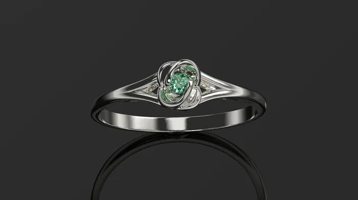 FL LLC Rings Emerald Engagement Ring Rose Gold Engagement Ring Emerald Ring Emerald Gold Rose Gold Emerald Ring