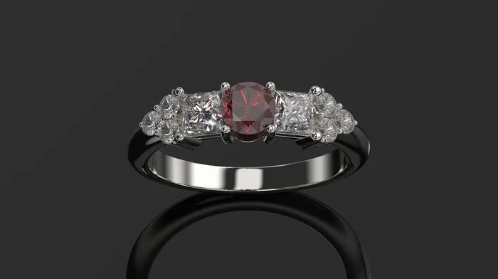 FL LLC Rings Garnet Engagement Ring Rose Gold Engagement Ring Garnet Ring Garnet Gold Rose Gold Garnet Ring