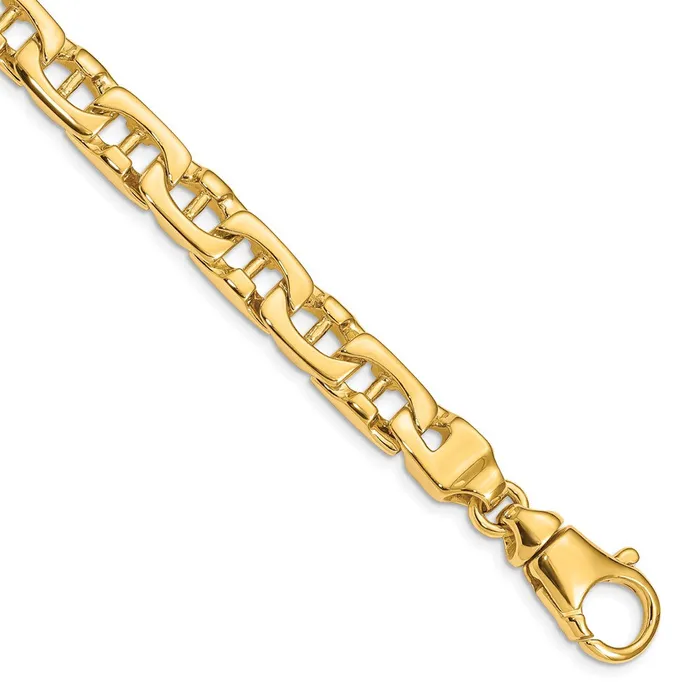 14K 85mm Handpolished Fancy Link BraceletWBCLK40985 WB Choice Jewelry Bracelets 14K 85mm Handpolished Fancy Link BraceletWBCLK40985 WB Choice Jewelry Bracelets