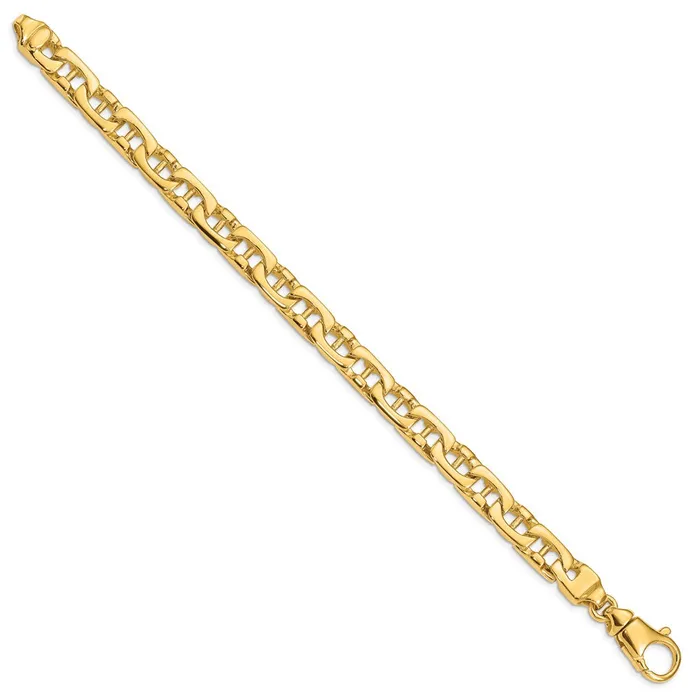 14K 85mm Handpolished Fancy Link BraceletWBCLK40985 WB Choice Jewelry Bracelets 14K 85mm Handpolished Fancy Link BraceletWBCLK40985 WB Choice Jewelry Bracelets