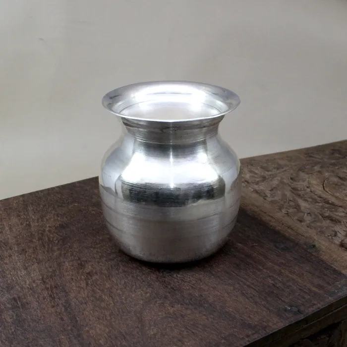 Karizma Jewels 925 Pure Solid Silver Pooja Kalash Red Book Remedies Rings