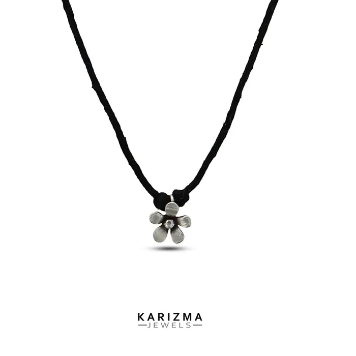 Necklaces Karizma Jewels 925 Real Silver pretty gifts Oxidized flower Pendant for Women Girls