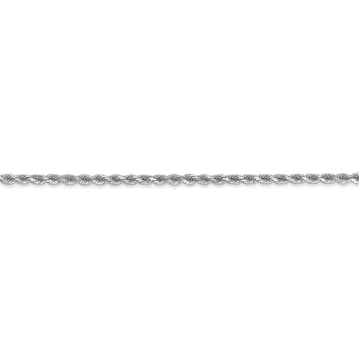 Rings WB Choice Jewelry 10k White Gold 2mm Diamondcut Rope ChainWBC10K016W16 Rings WB Choice Jewelry 10k White Gold 2mm Diamondcut Rope ChainWBC10K016W16