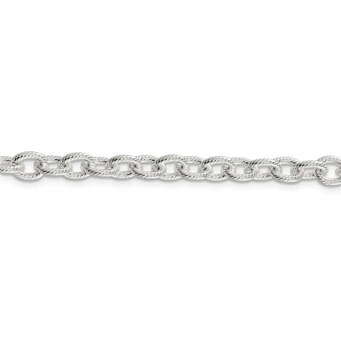 Rings WB Choice Jewelry Sterling Silver 625mm Fancy Patterned Rolo ChainWBCQFC4816