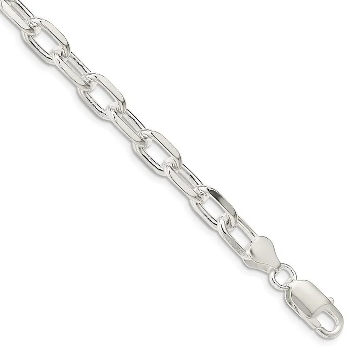 Rings WB Choice Jewelry Sterling Silver 75mm Diamondcut Long Link Cable ChainWBCQAR2008
