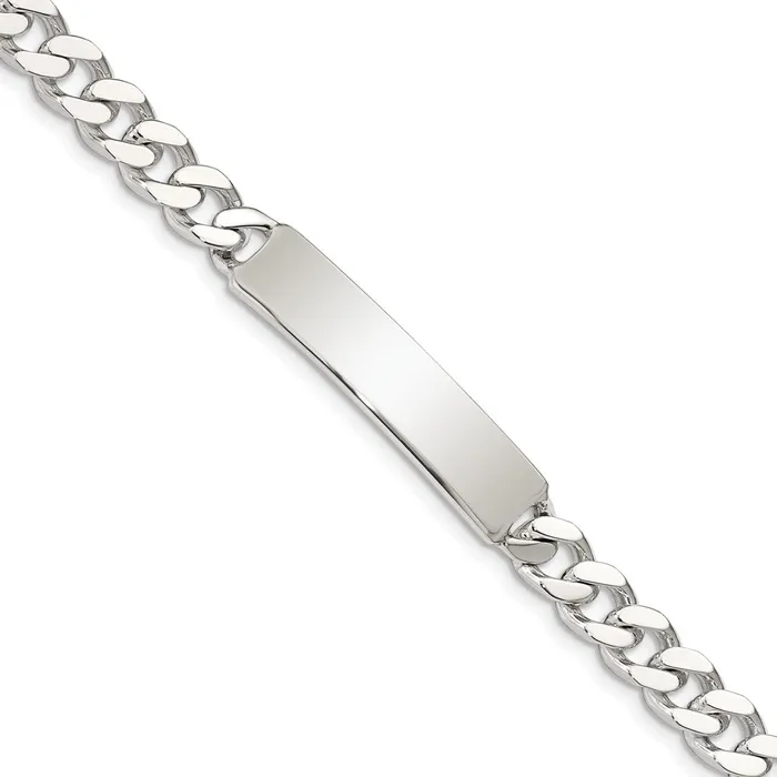 Sterling Silver Polished Engraveable Curb Link ID BraceletWBCQID1347 WB Choice Jewelry Bracelets Sterling Silver Polished Engraveable Curb Link ID BraceletWBCQID1347 WB Choice Jewelry Bracelets