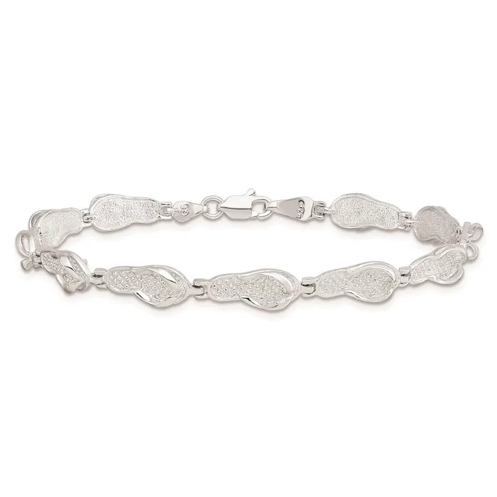 Sterling Silver Polished Flipflop BraceletWBCQH5581725 WB Choice Jewelry Bracelets Sterling Silver Polished Flipflop BraceletWBCQH5581725 WB Choice Jewelry Bracelets
