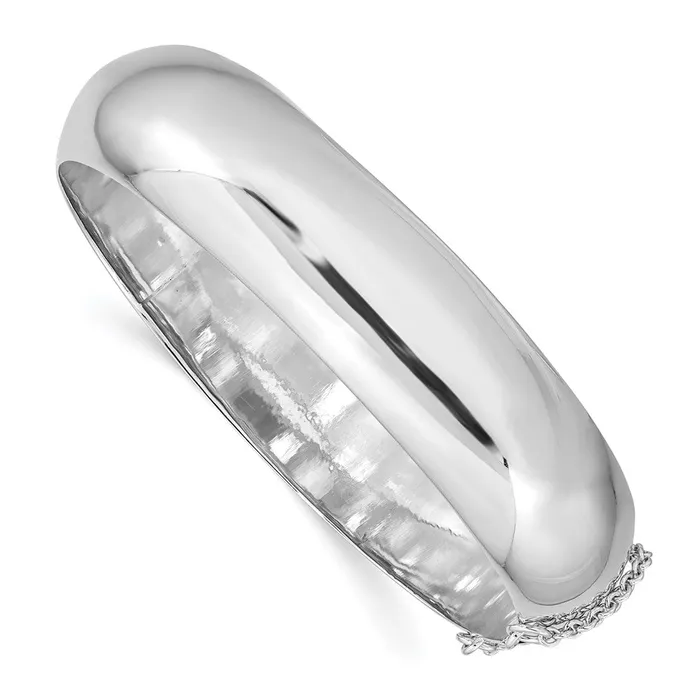 Sterling Silver Rhodiumplated 15mm Fancy Hinged Bangle BraceletWBCQB30 WB Choice Jewelry Bracelets Sterling Silver Rhodiumplated 15mm Fancy Hinged Bangle BraceletWBCQB30 WB Choice Jewelry Bracelets