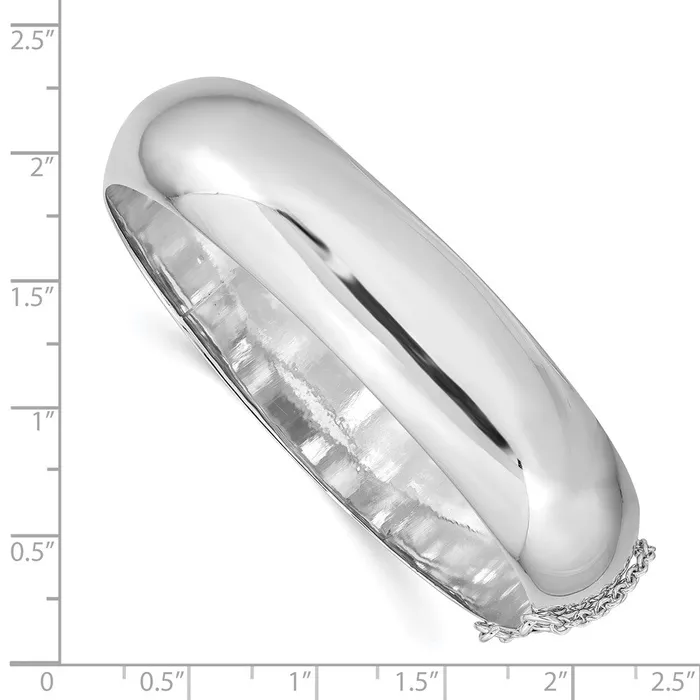 Sterling Silver Rhodiumplated 15mm Fancy Hinged Bangle BraceletWBCQB30 WB Choice Jewelry Bracelets Sterling Silver Rhodiumplated 15mm Fancy Hinged Bangle BraceletWBCQB30 WB Choice Jewelry Bracelets