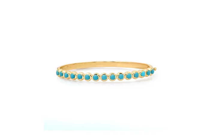 Turquoise Cloud Bangle Bracelet Shylee Rose Jewelry Bracelets