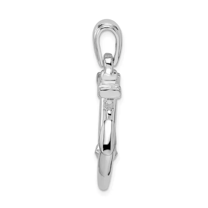 WB Choice Jewelry Necklaces Sterling Silver Polished 3D Anchor wChain PendantWBCQC10026