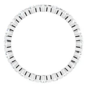 WB Choice Jewelry Rings 14K White 1 CTW Diamond Eternity Band 12362560177PSTWBC WB Choice Jewelry Rings 14K White 1 CTW Diamond Eternity Band 12362560177PSTWBC
