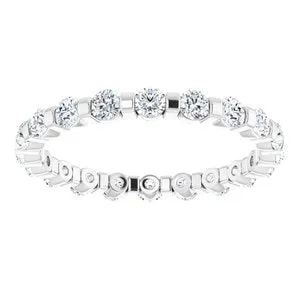 WB Choice Jewelry Rings 14K White 1 CTW Diamond Eternity Band 12362560177PSTWBC WB Choice Jewelry Rings 14K White 1 CTW Diamond Eternity Band 12362560177PSTWBC