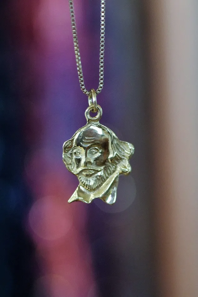 14k Yellow Gold Shakespeare Pendant Art FX fine jewelry PreStyled Sets