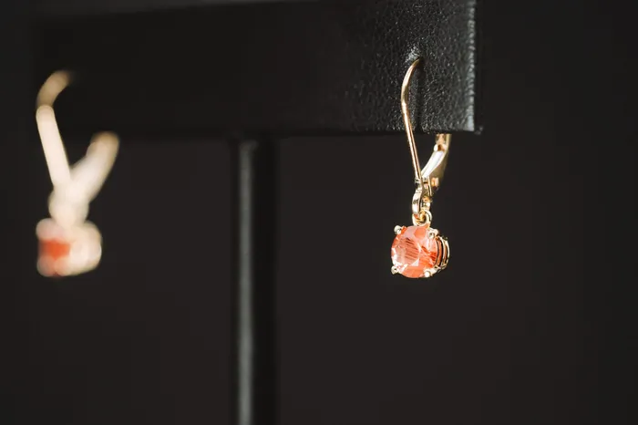 Earrings The Sunstone Store 14k Yellow Gold Oregon Sunstone Drop Earrings