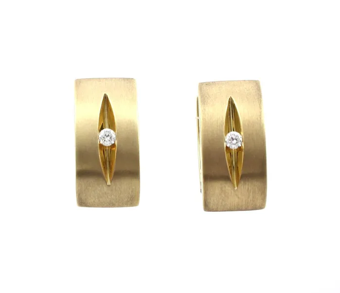 Gold Huggies Earrings Cherie Dori Earrings