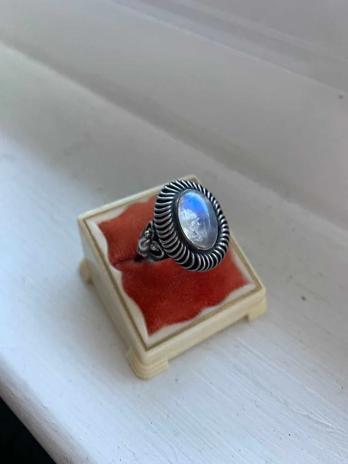 Rings Love Vintage Paris Moonstone Ring Sterling Silver Vintage