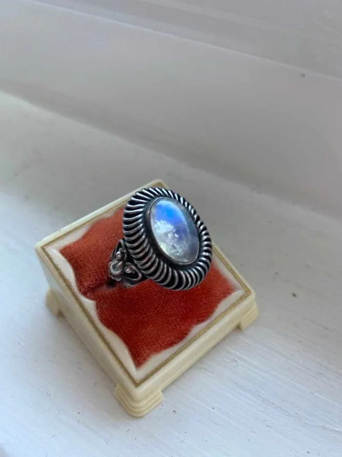 Rings Love Vintage Paris Moonstone Ring Sterling Silver Vintage