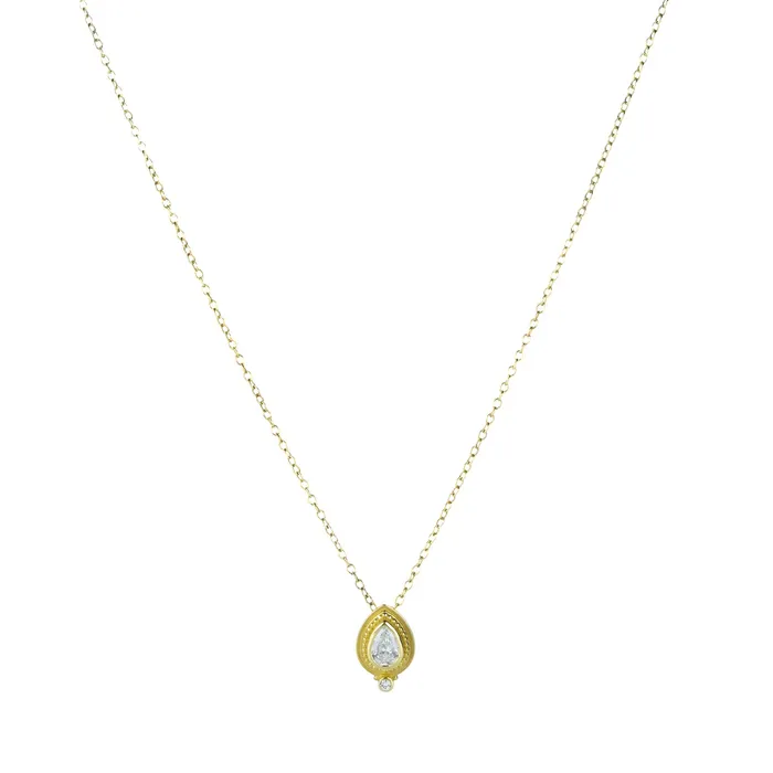Barbara Heinrich Necklaces Pear Shaped Diamond Pendant Necklace Barbara Heinrich Necklaces Pear Shaped Diamond Pendant Necklace