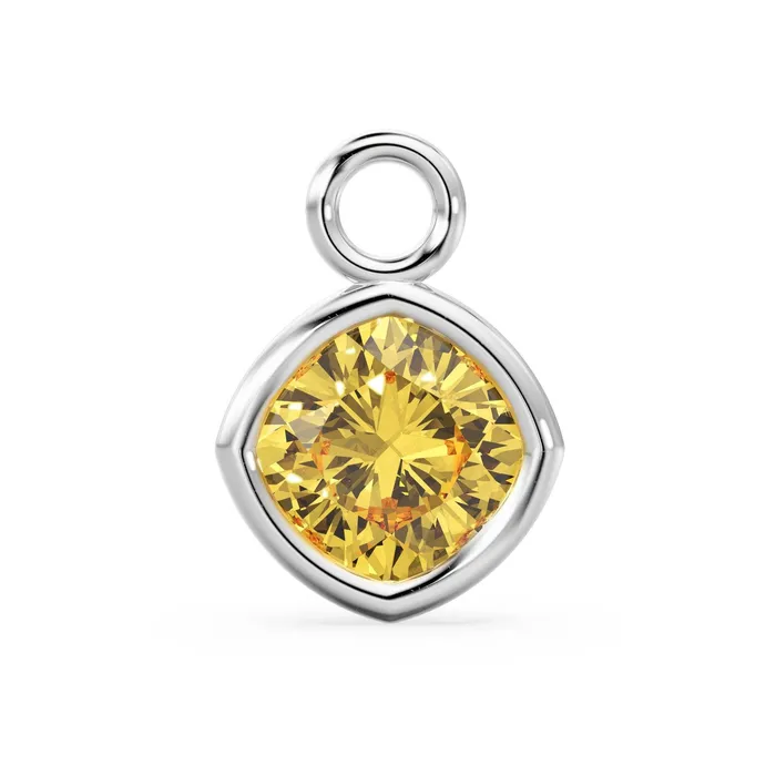 PreStyled Sets Jalvi Co Golden Citrine Solid Gold Charm Natural Gemstone Handmade Pendant 1pc 14k Solid Yellow Gold Jewelry Making Findings