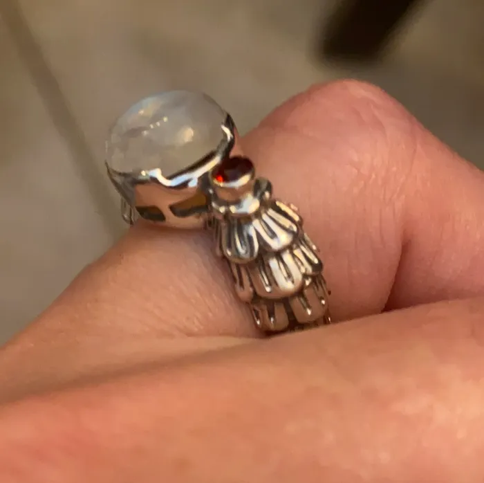 Sophiareneboutique Rings Sterling Silver Moonstone Ring SZ 65