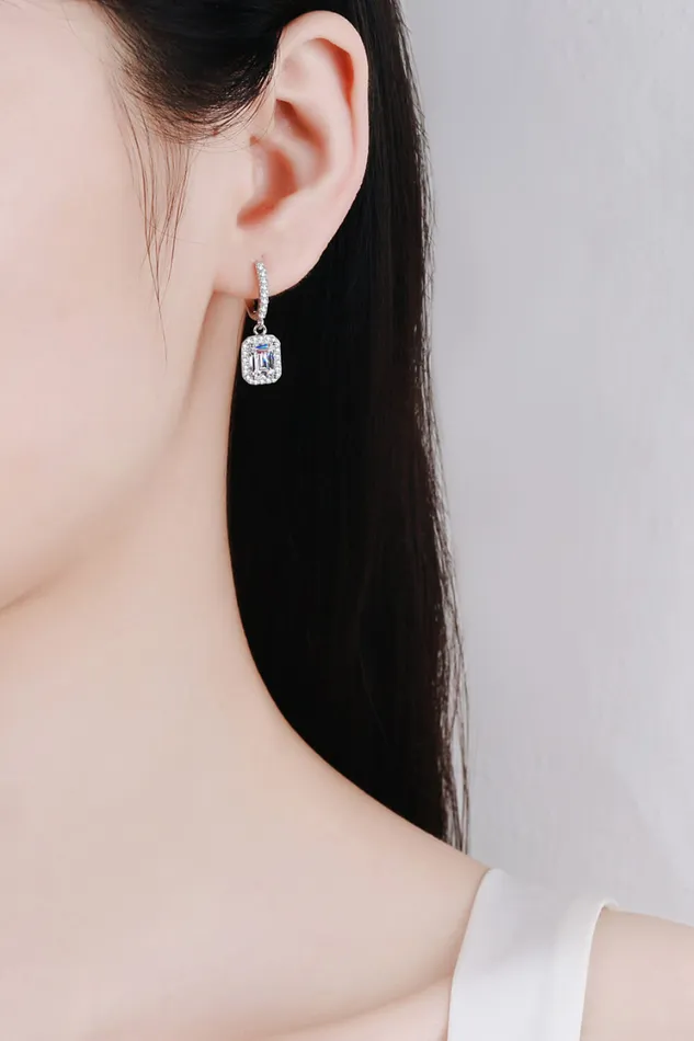 Trendsi Earrings 2 Carat Moissanite 925 Sterling Silver Drop Earrings